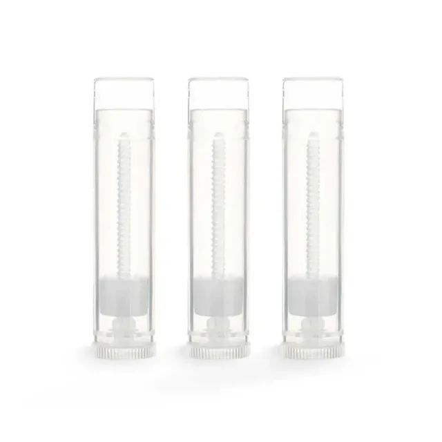 MyAgroMarket Θήκη lip balm διάφανη πλαστική 5g με σπείρωμα