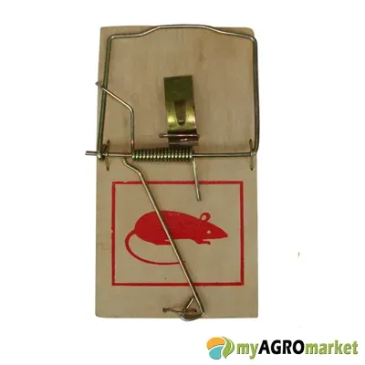 MyAgroMarket ποντικοπαγίδα ξύλινη μεγάλη πολλαπλής χρήσης
