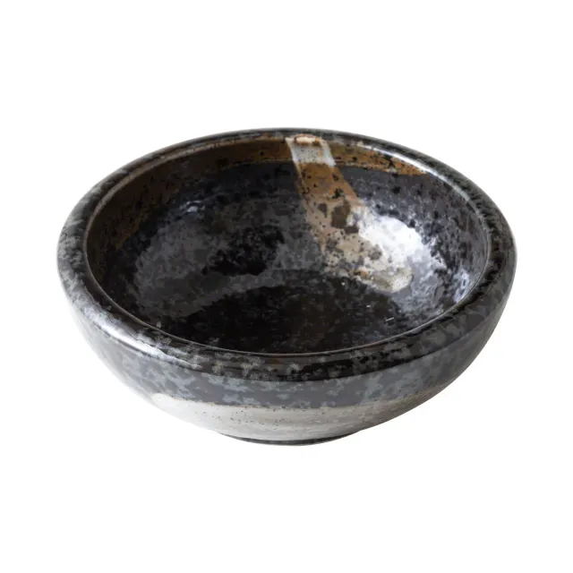 Wazakura Minoyaki βάζο ικεμπάνα 128mm μαύρο