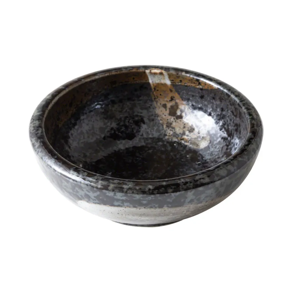 Wazakura Minoyaki βάζο ικεμπάνα 128mm μαύρο