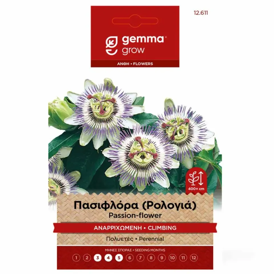 MyAgroMarket Πασιφλόρα Ρολογιά σπόροι 0,4gr αναρριχώμενη